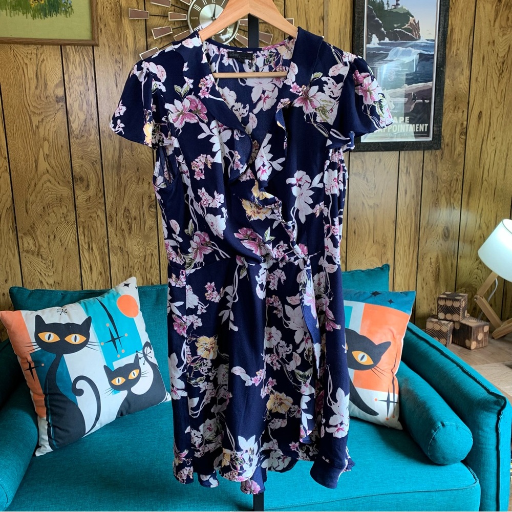 Bebop Floral Ruffle Mini Dress